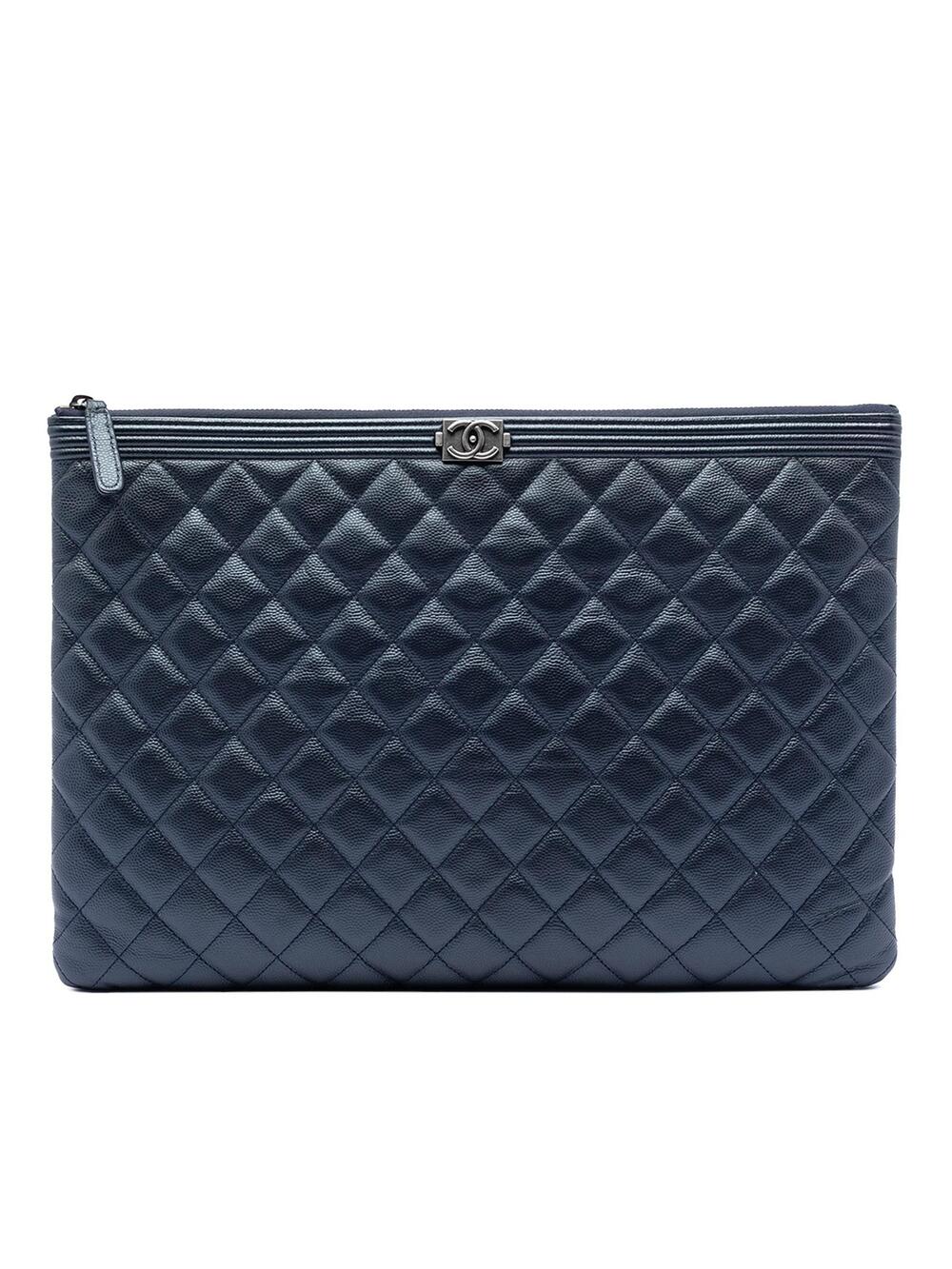 Chanel Large Quilted Caviar Boy O Case #337515C84B